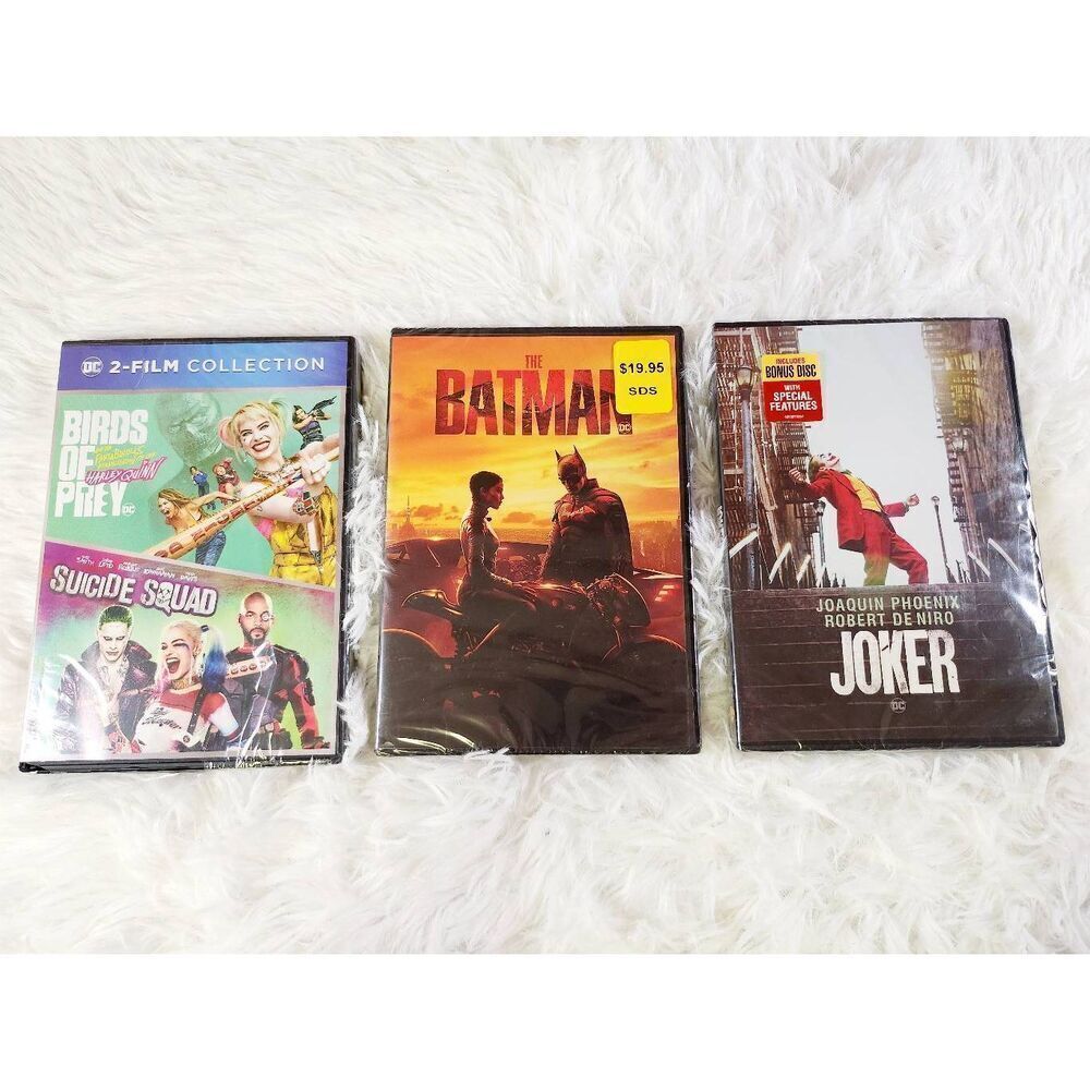 Batman and Joker Movie Lot New-Sealed